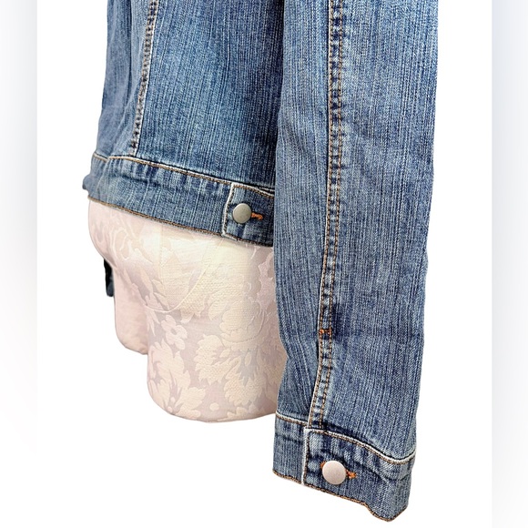 Cache Studded Denim Jacket Women's 12 - Picture 10 of 14